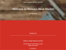 Tablet Screenshot of nelsonsmeat.com